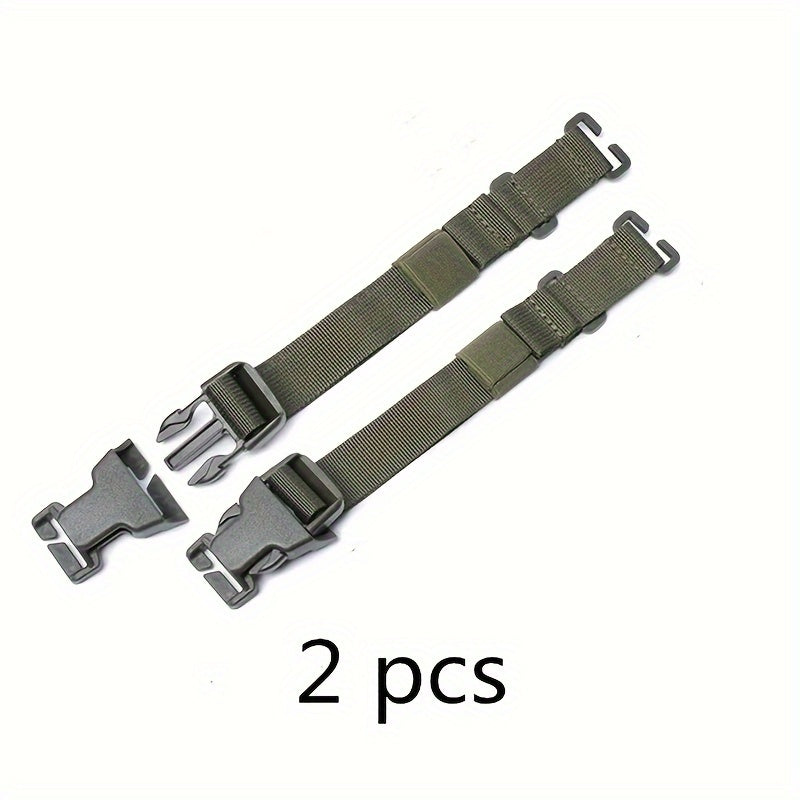 2pcs Molle Straps With Buckle Clips
