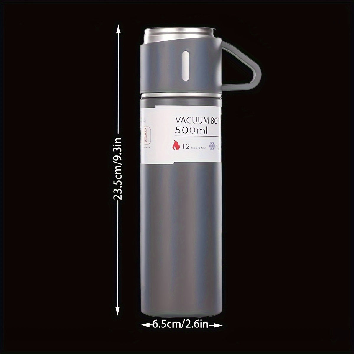 500ml/16.9oz Stainless Steel Insulation Water Cup With/Without 2Cup Lids