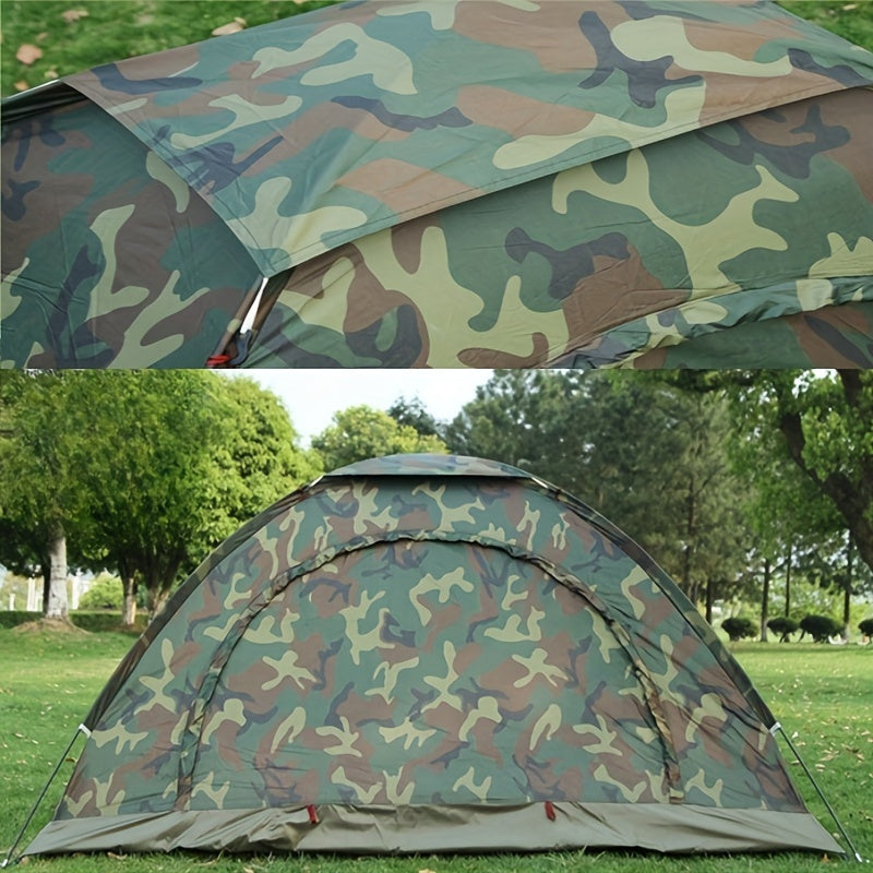 Outdoor Camping Tent, 2-Person Camouflage Tent, Waterproof