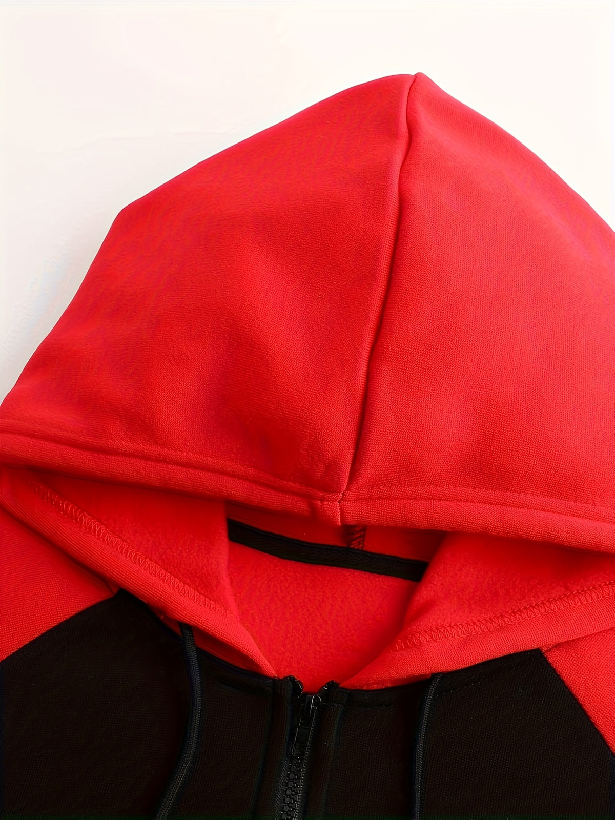 Double Layer Drawstring Hooded Jacket