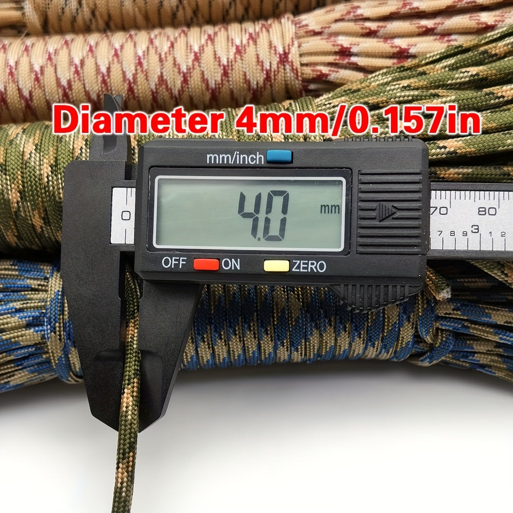 Durable Braided Paracord  Strong 4mm Diameter, 16.4FT Length