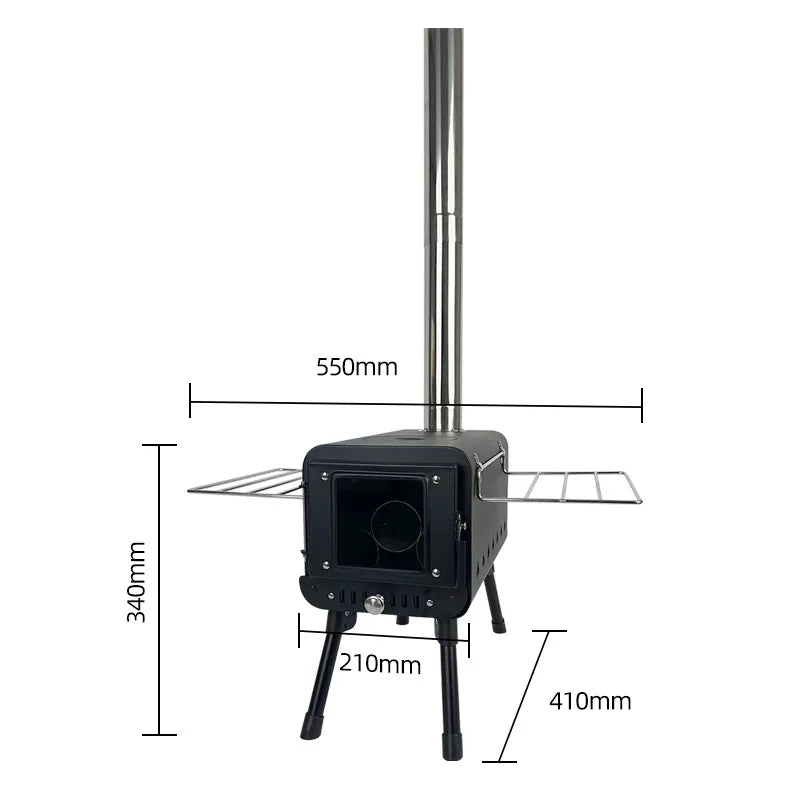 Outdoor Wood-Burning Stove