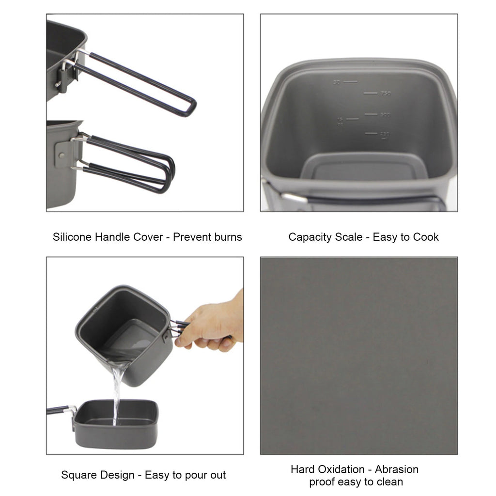Camping Pots Camping Pots Foldable Portable Multifunctional