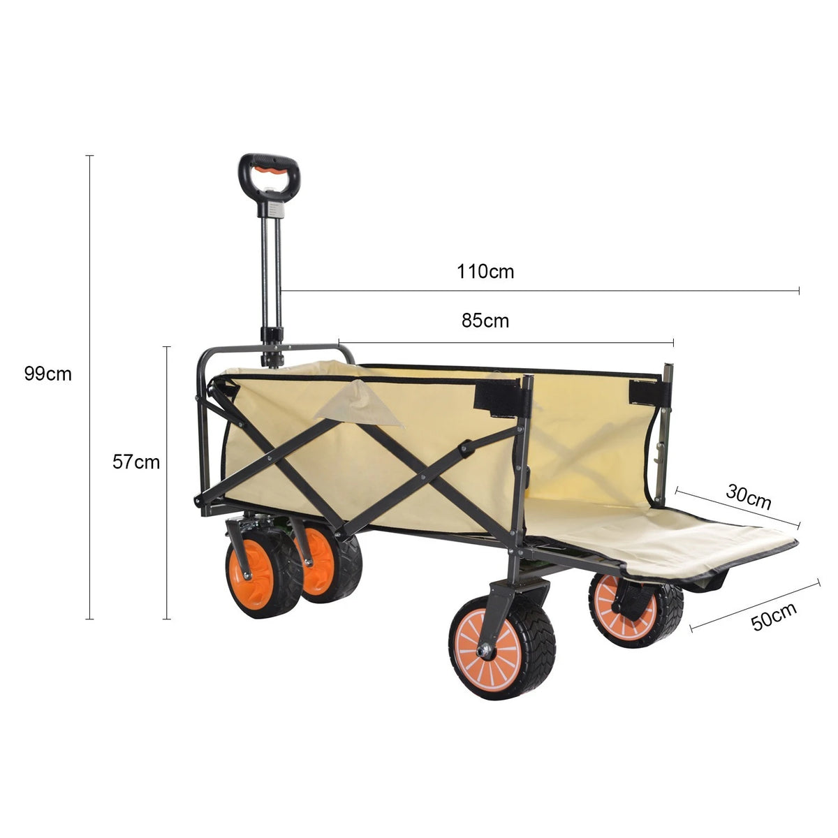 Electric Camp Car, Outdoor Camping Carrying Foldable Handcart