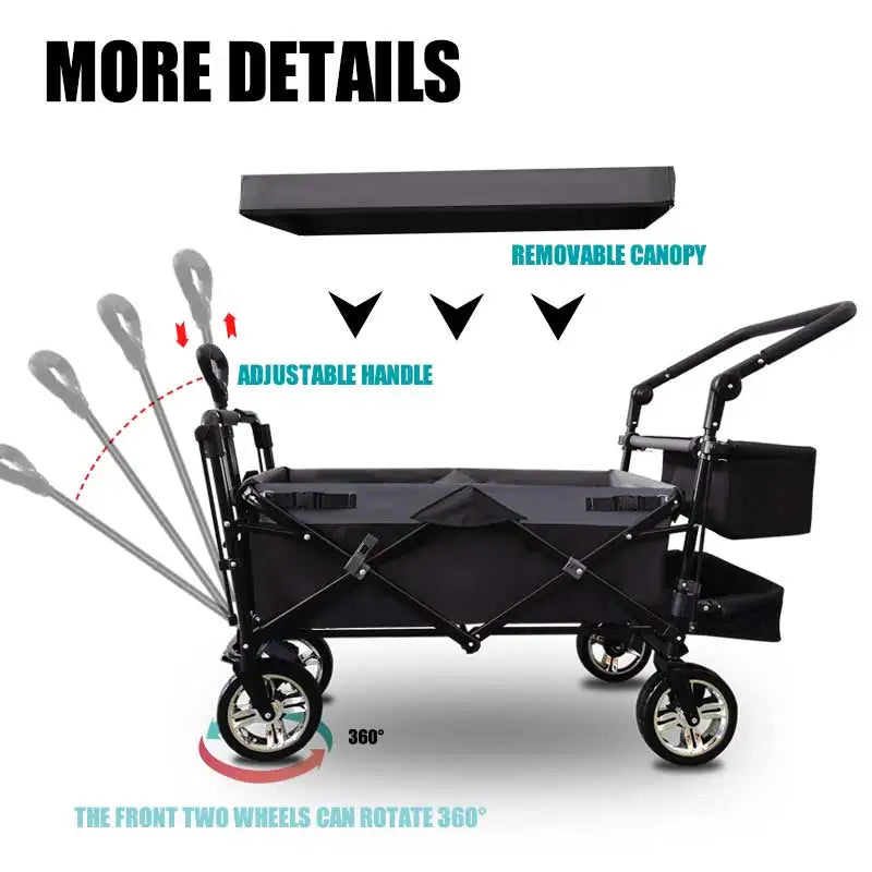 Outdoor Camping Vehicle with Roof