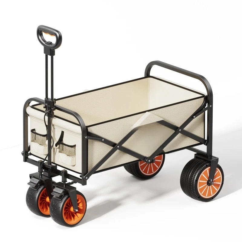 Electric Camp Car, Outdoor Camping Carrying Foldable Handcart