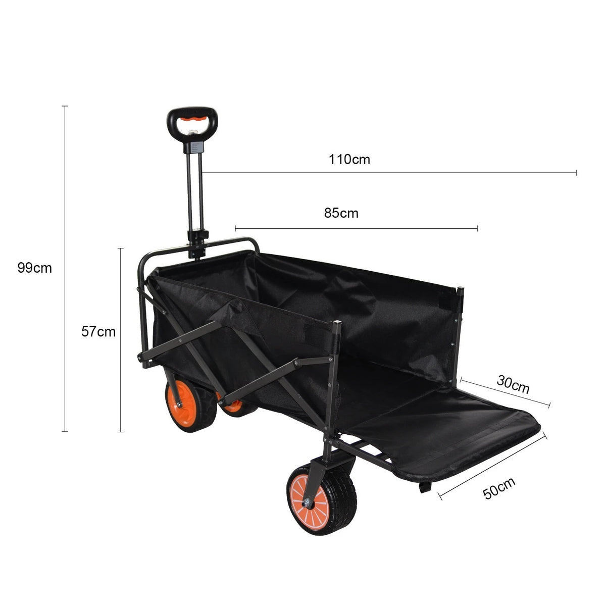 Electric Camp Car, Outdoor Camping Carrying Foldable Handcart