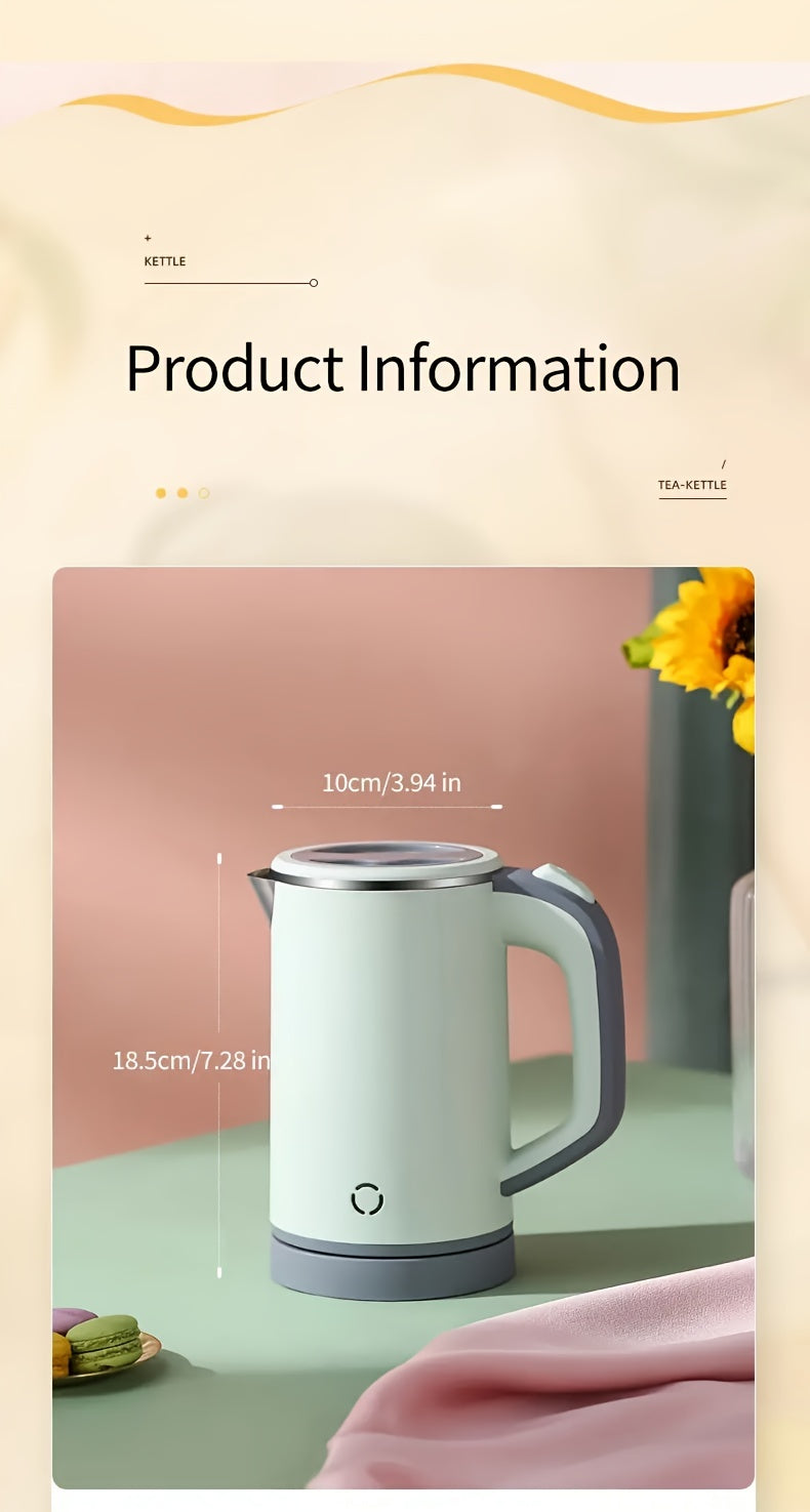 Small Electric Kettle with Detachable Rotating Storage Base