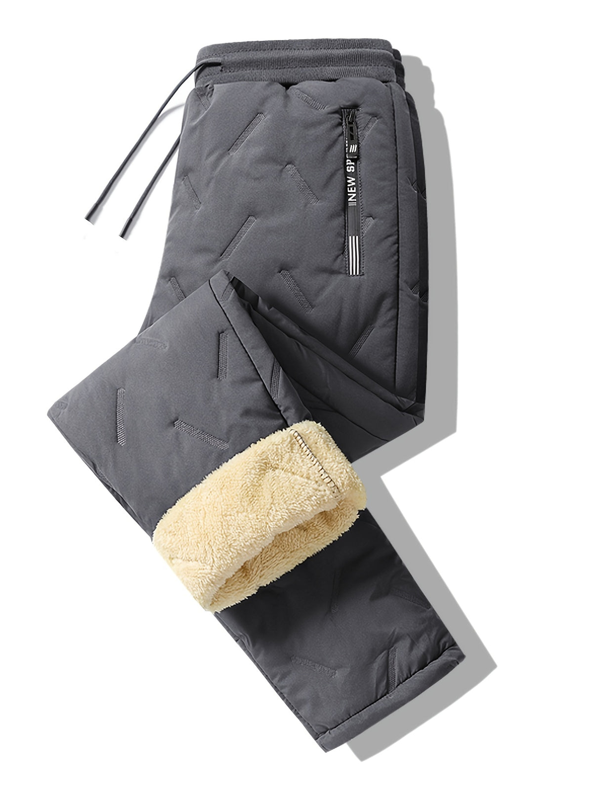 Men's Thermal Fleece Lined Straight Pants