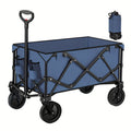 Collapsible Foldable Wagon Cart, Shopping, Camping with Big All-Terrain Wheels