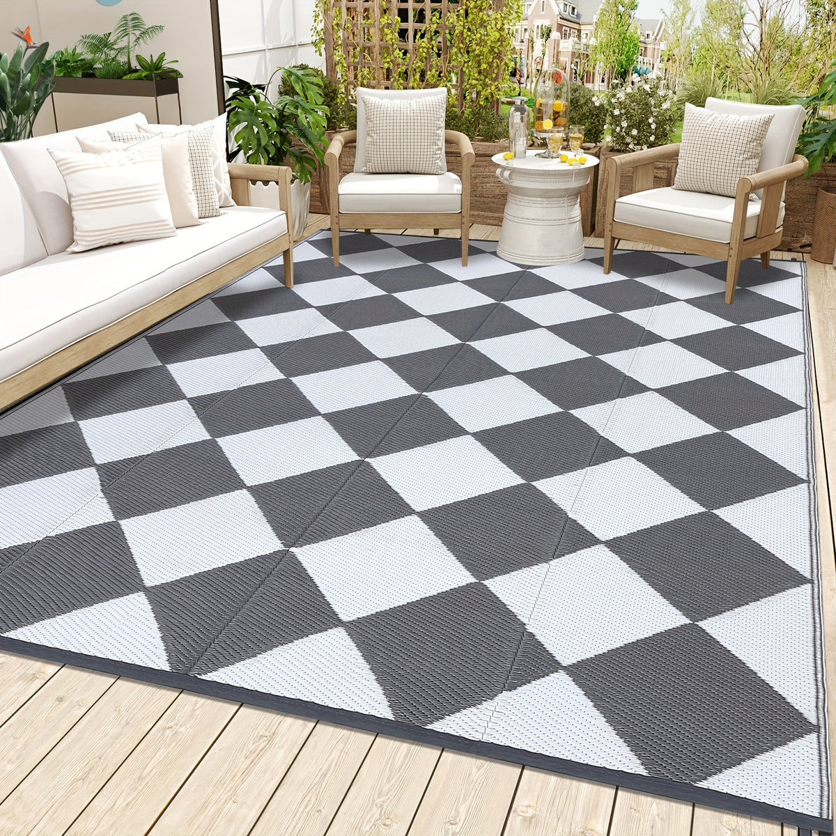 Outdoor Modern Area Mat - Non-Slip, Camping Throw Mat