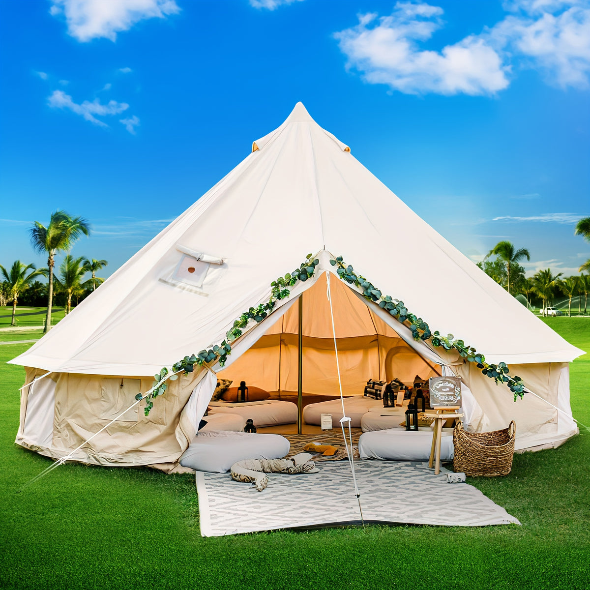 4 Seasons 290G TC Cotton Bell Tent - Waterproof