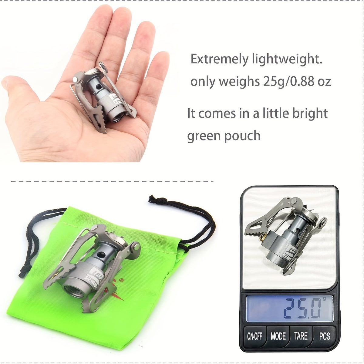 Ultralight Titanium Alloy Backpacking Stove Portable Propane