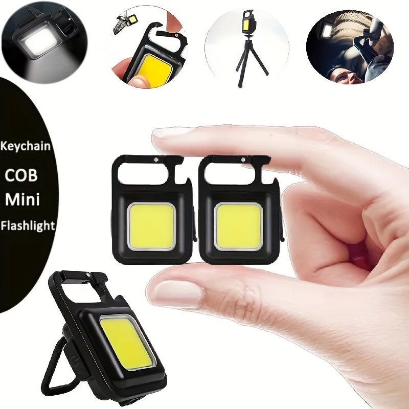 Ultra-Bright Mini LED Flashlight - Rechargeable, Compact Keychain Design