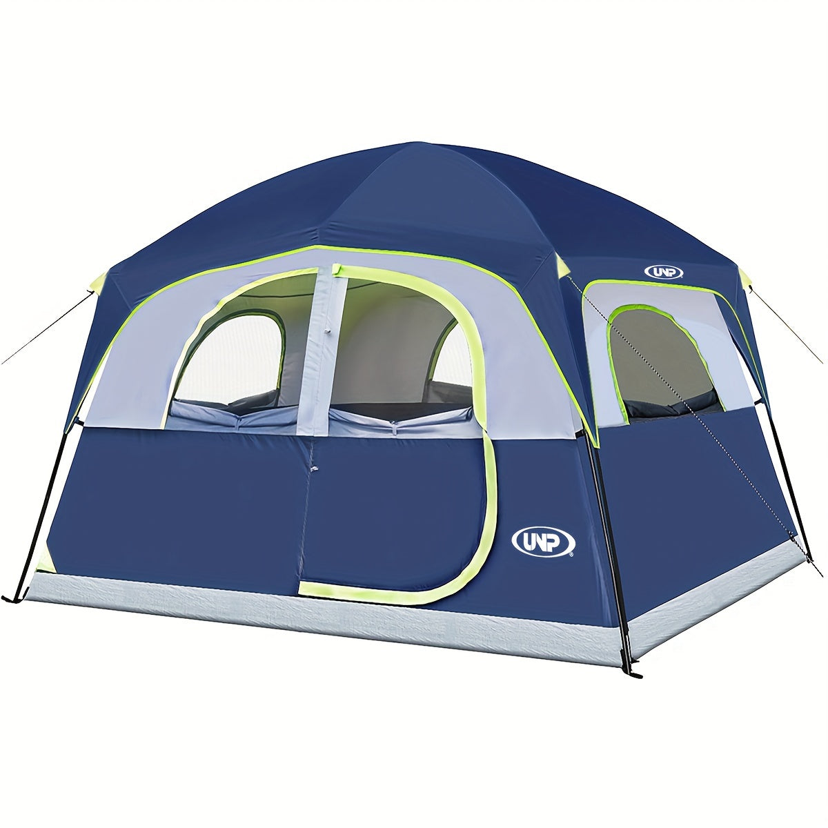 6 Person Waterproof Windproof Easy Setup, Double Layer Family Camping Tent