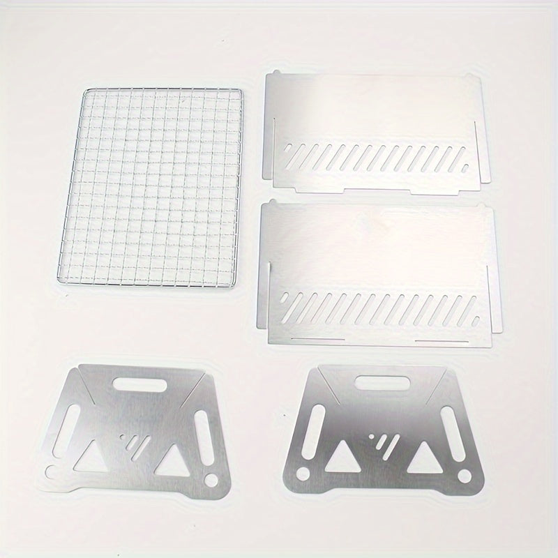 Portable Silvery Barbecue Grill - Available in 2 Sizes