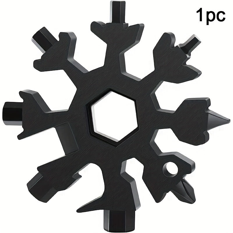 Durable Snowflake Multifunctional Tool Kit - 18 Essential Tools in One
