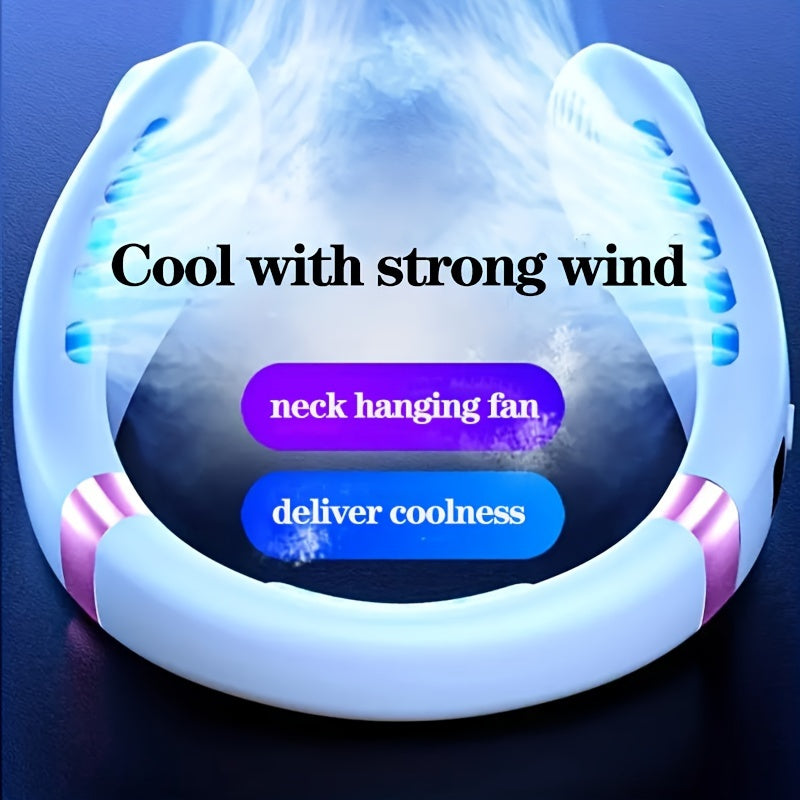 Ultra-Portable Mini Hanging Neck Fan - Whisper-Quiet