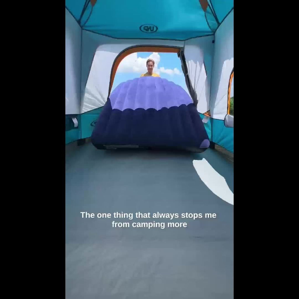 250/500LBS Extra Large capacity Heavy Duty Inflatable Bed with Carry Bag