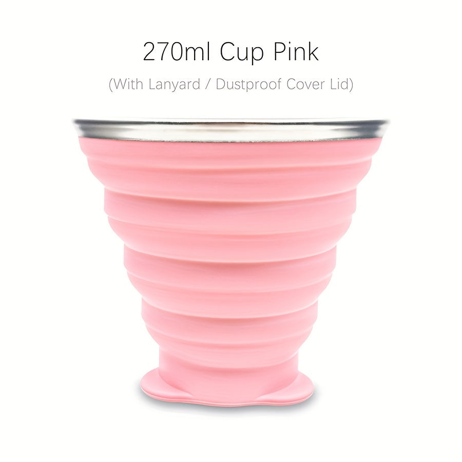 270ml Durable Silicone Folding Water Cup