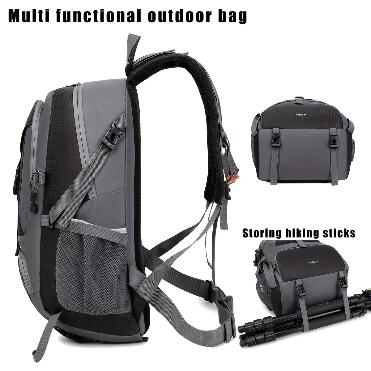 Outdoor Sports Backpack, Multi Functional Large Capacity