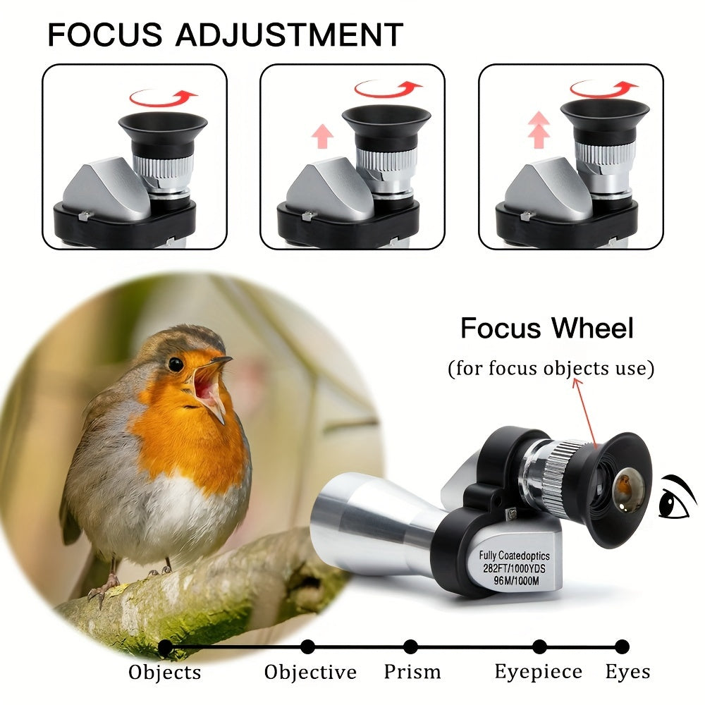8x20 HD Night Vision Mini Pocket Zoom Monocular Outdoor