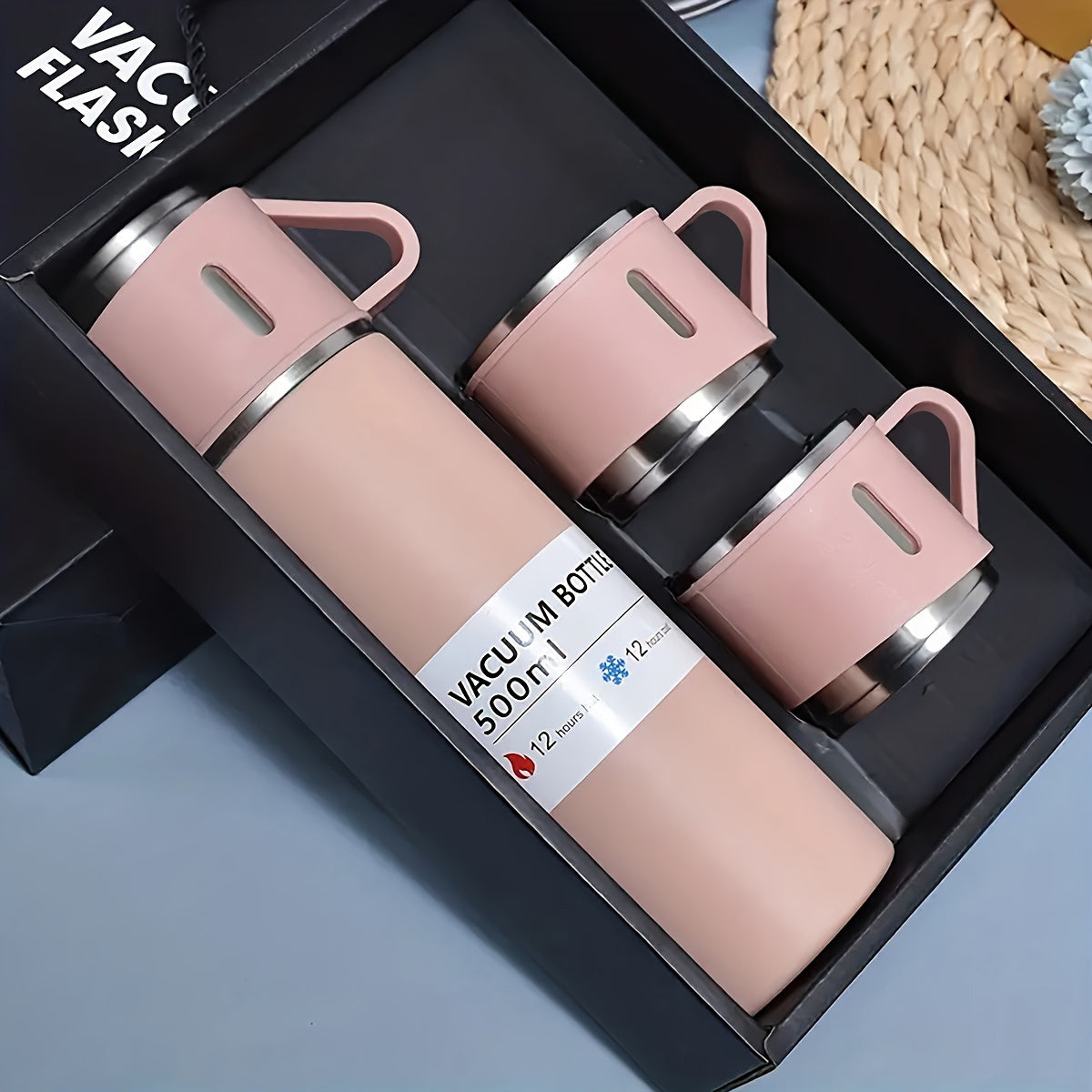 500ml/16.9oz Stainless Steel Insulation Water Cup With/Without 2Cup Lids