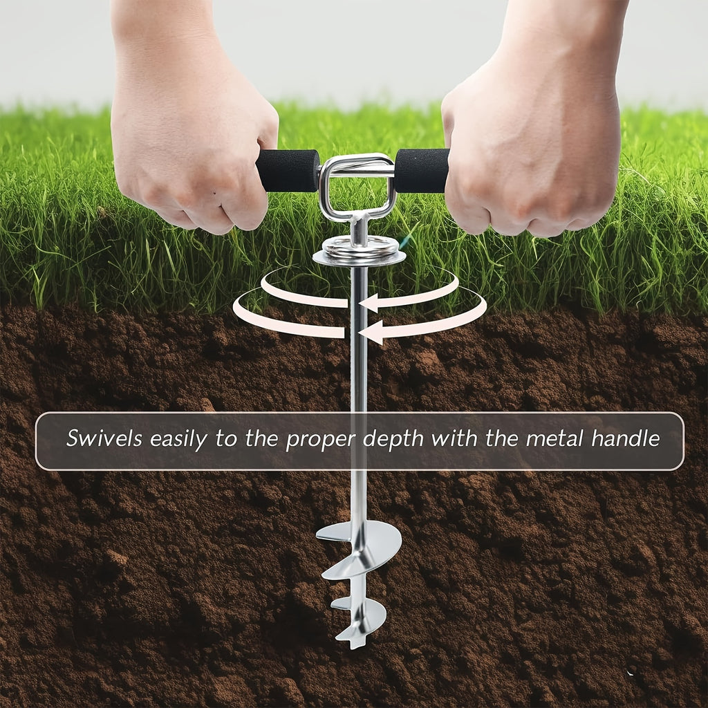 Sturdy 360-Degree Swivel Spiral Pet Anchor