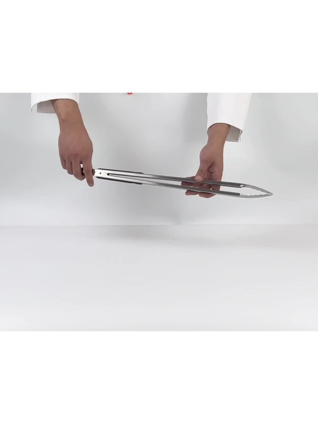 18inch Food Tongs Stainless Steel Silicone Heat Resistant