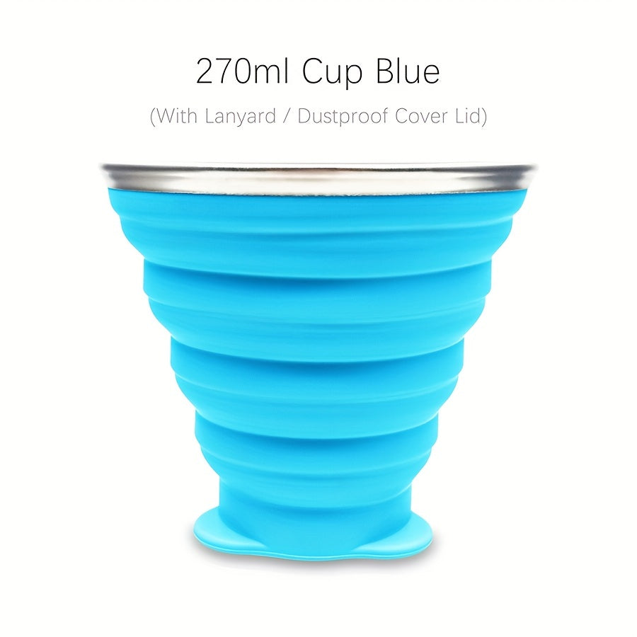 270ml Durable Silicone Folding Water Cup