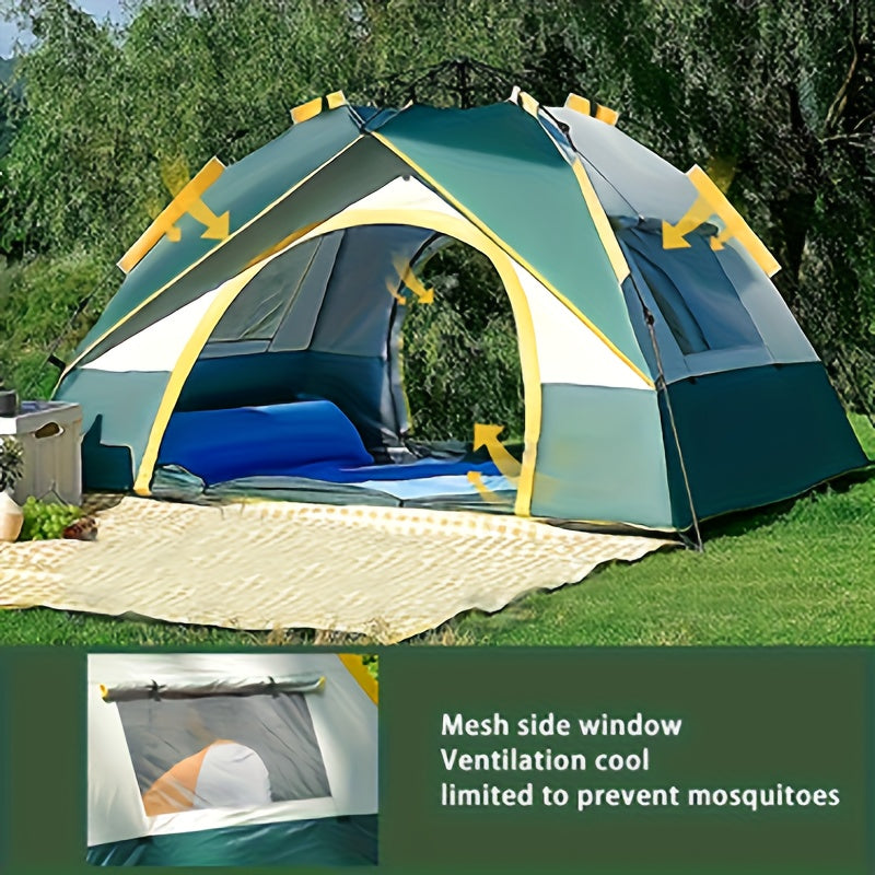 2-3 Person, Lightweight Tent with Double Windproof Doors and Mosquito Net