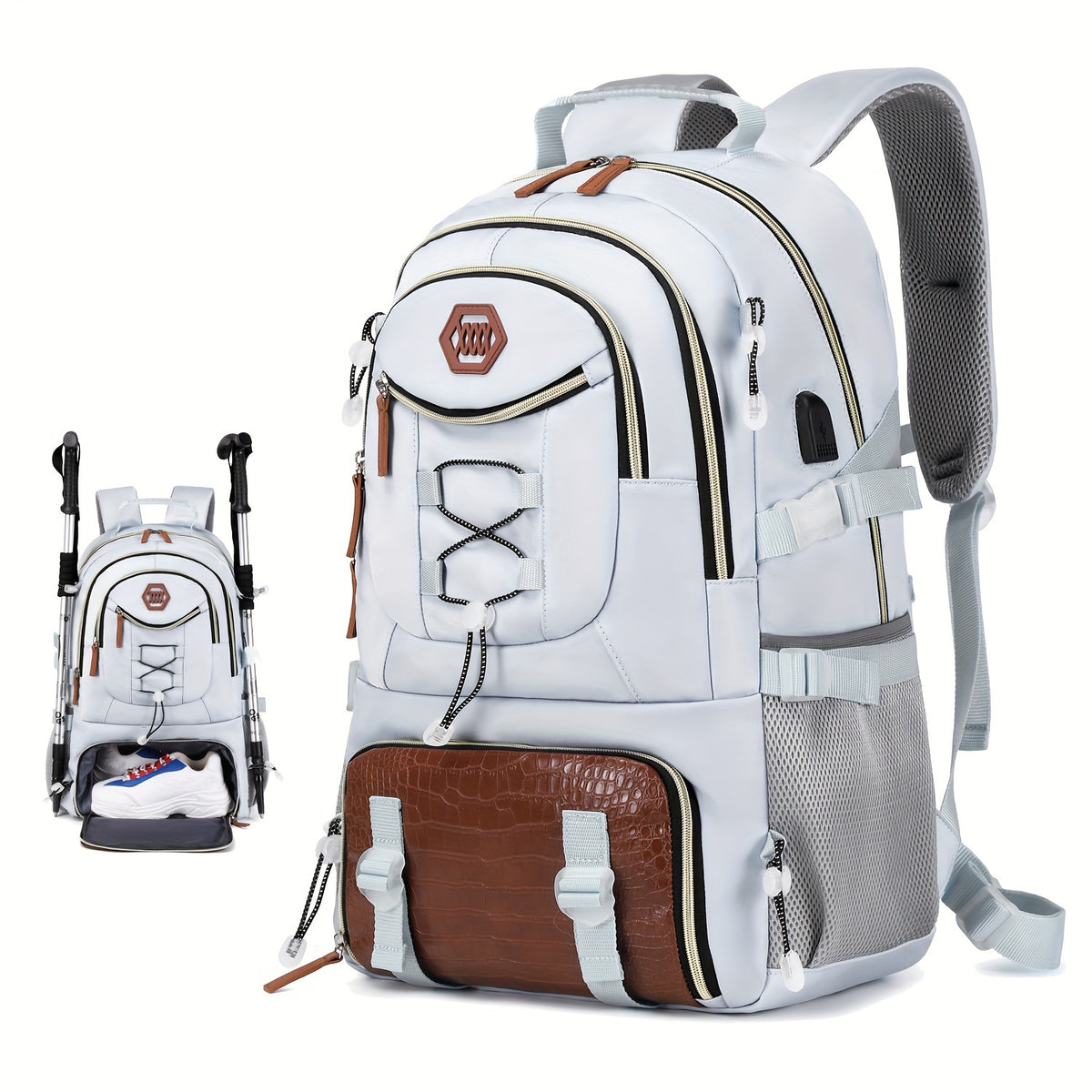 1/2pcs Outdoor Travel Backpack, Waterproof Large Capacity