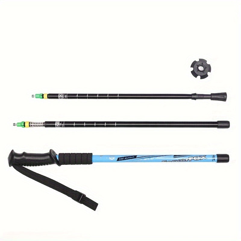2pcs, Aluminium Alloy Telescopic Hiking Stick