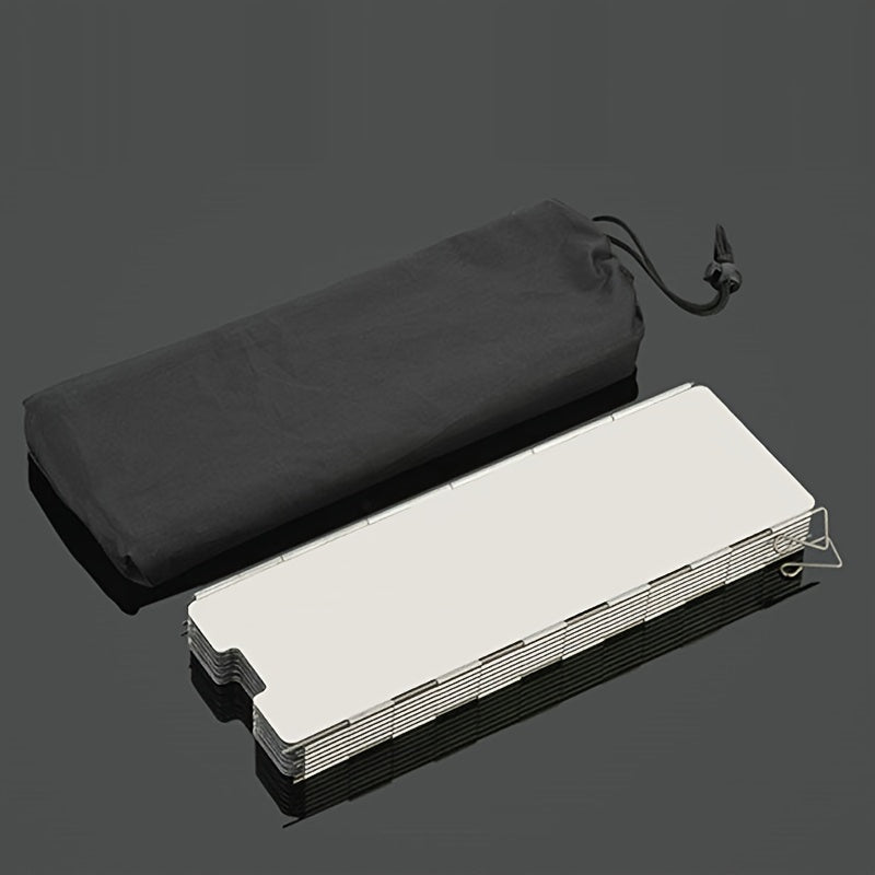 1 Set Ultra-Lightweight Aluminum Alloy Windshield - Foldable, Windproof