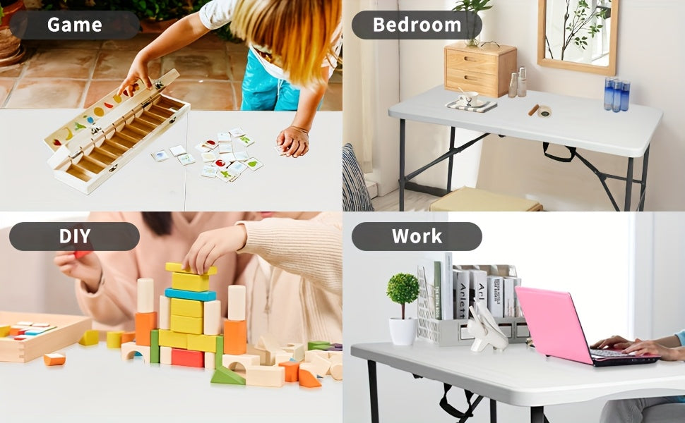 4ft/6ft Plastic Folding Table