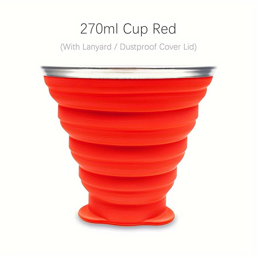 270ml Durable Silicone Folding Water Cup
