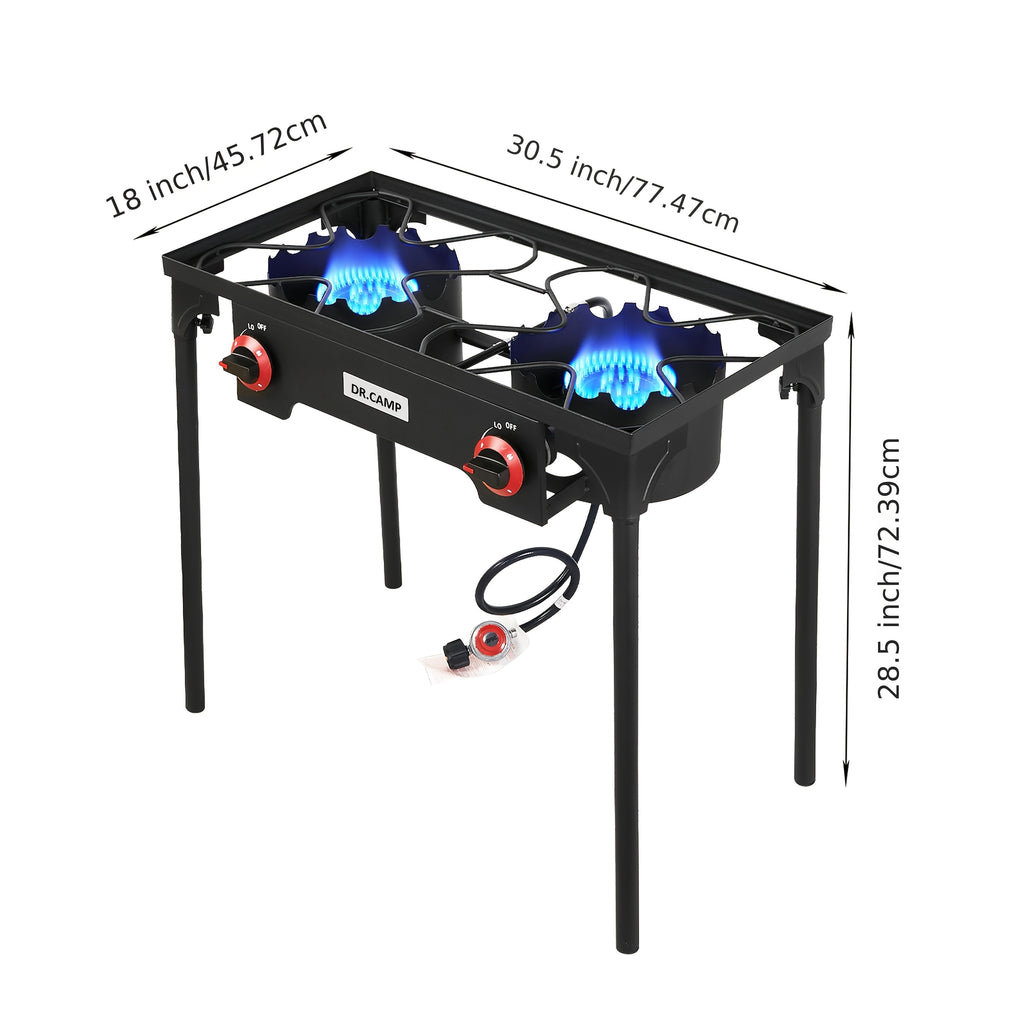 DR.CAMP 105000 BTU Power Camping Burner, Camping Stove