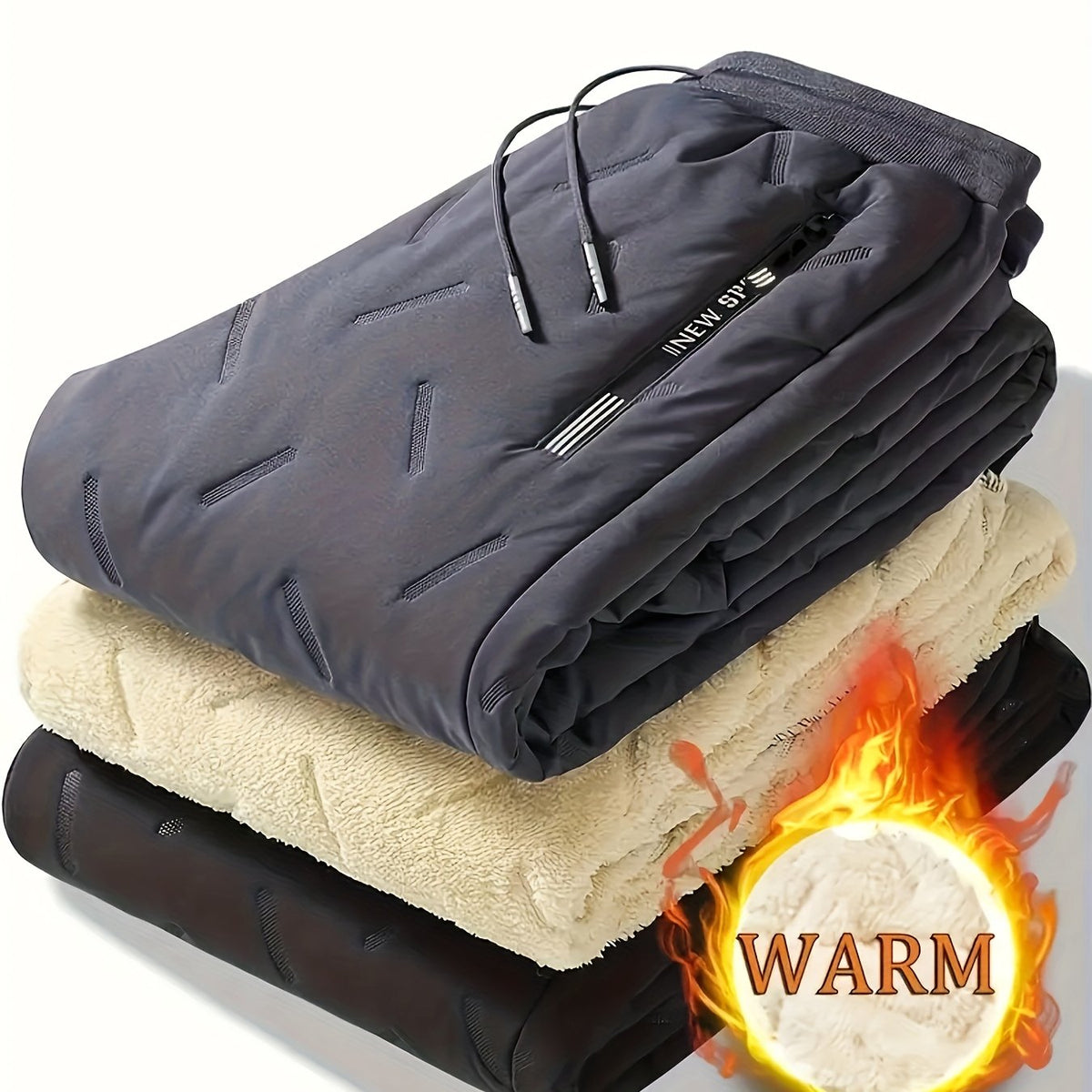 Men's Winter Warm Fleece Lined Pants