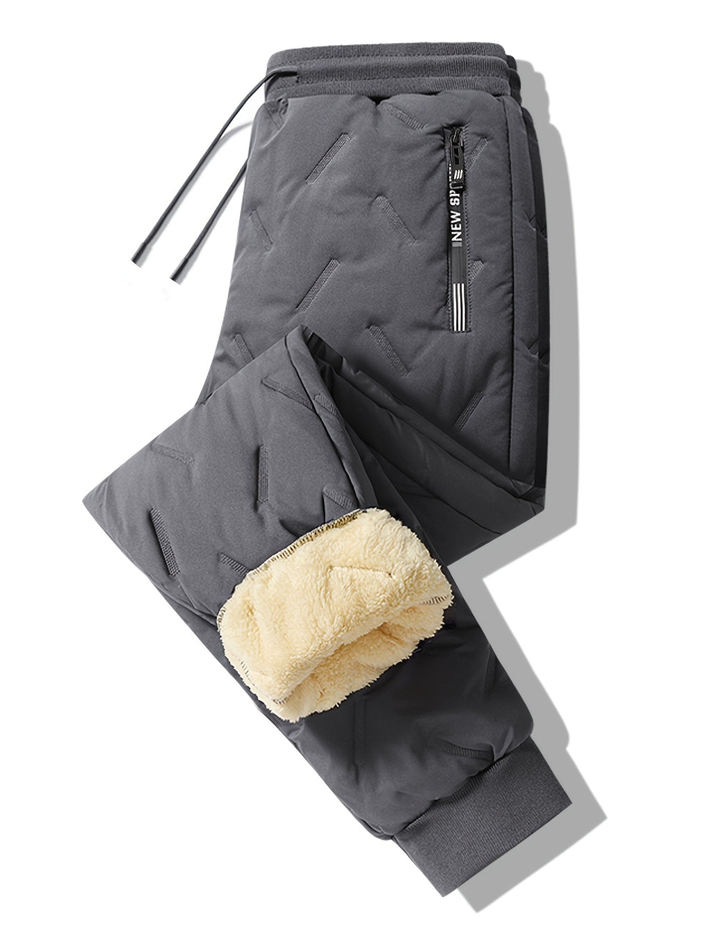 Men's Thermal Fleece Lined Straight Pants