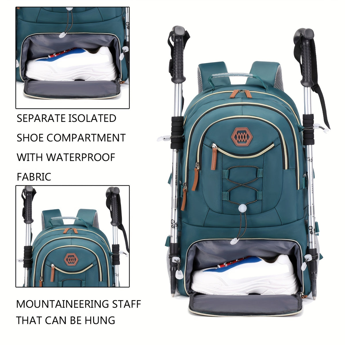1/2pcs Outdoor Travel Backpack, Waterproof Large Capacity