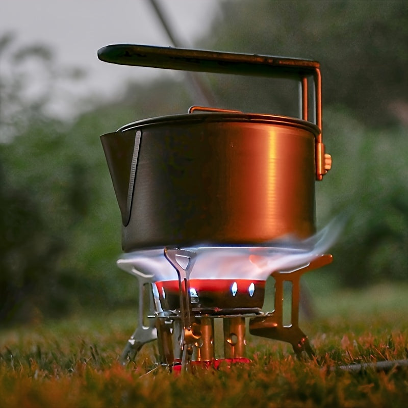 3500W/6800W Portable Folding Gas Stove With Fuel Tank, Electric Ignition, Carry Case