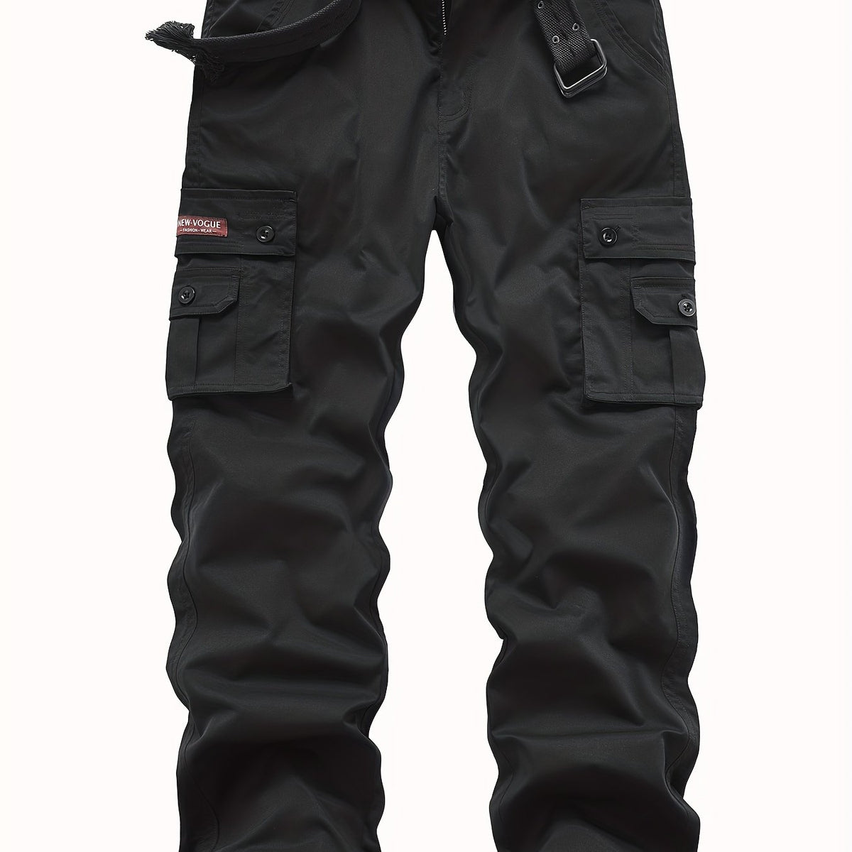 Classic Design Multi Flap Pockets Cargo Pants, Loose Fit Drawstring Cargo Pants