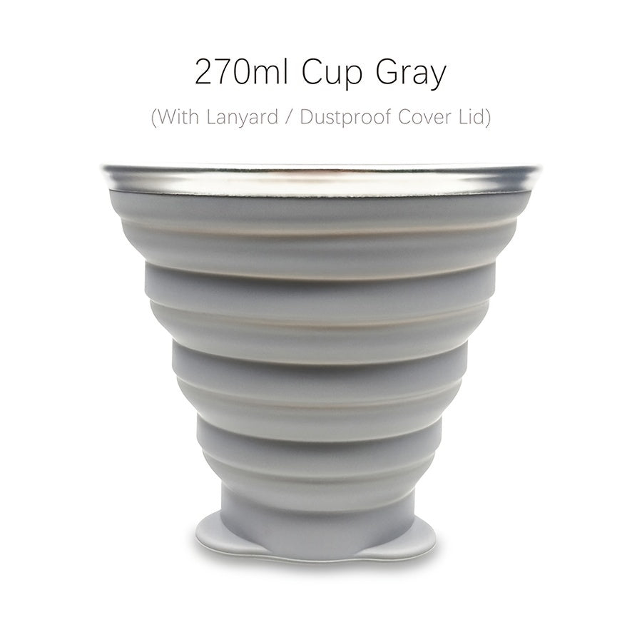 270ml Durable Silicone Folding Water Cup
