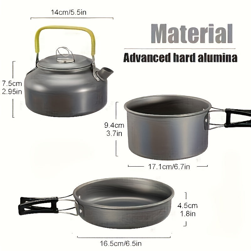 Non-stick  Foldable Camping Cookware Set,