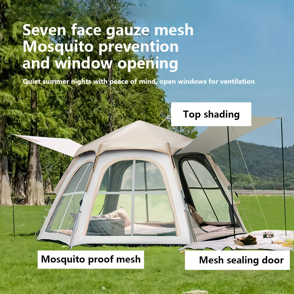 Outdoor Hexagonal Tent,  3-5 People