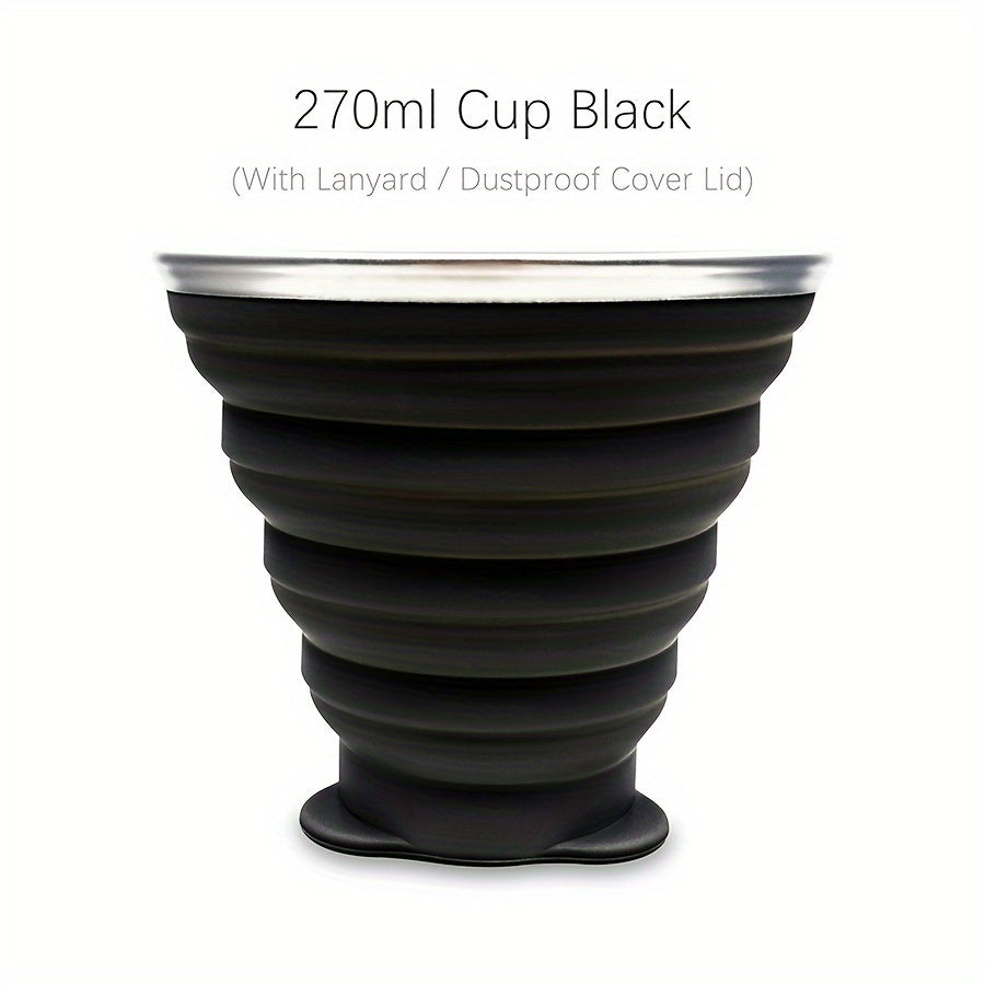270ml Durable Silicone Folding Water Cup