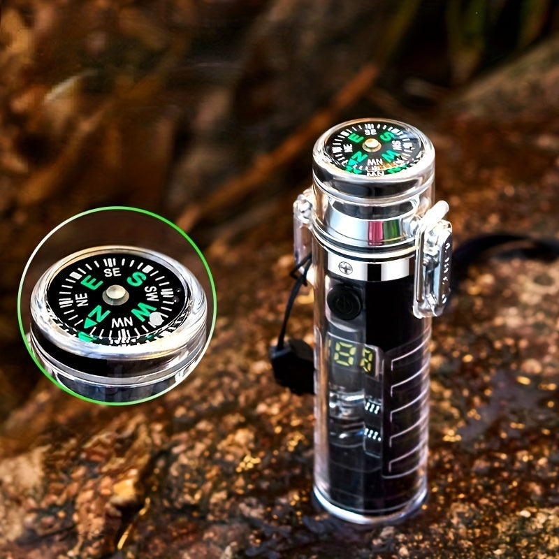 Rechargeable Electric Lighter - LED Intelligent Compass