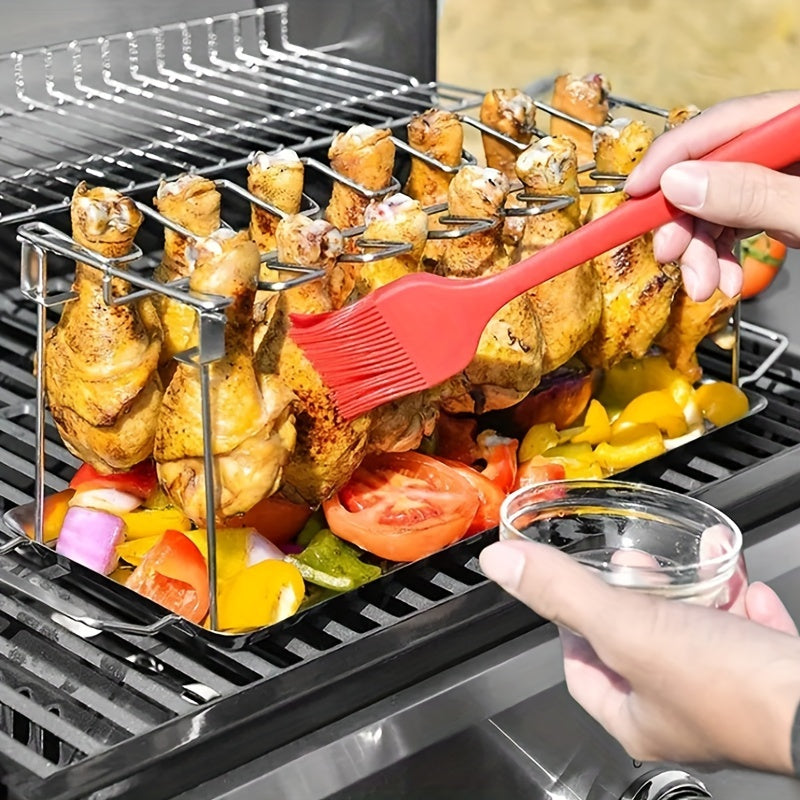 Stainless Steel Chicken Leg & Wing Rack