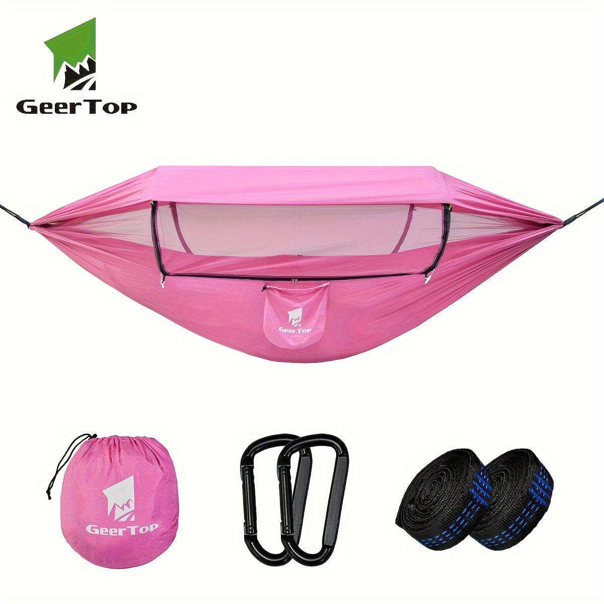 3-in-1 Outdoor Hammock | Double Sleep Rest Camping Hammock with Mosquito Net