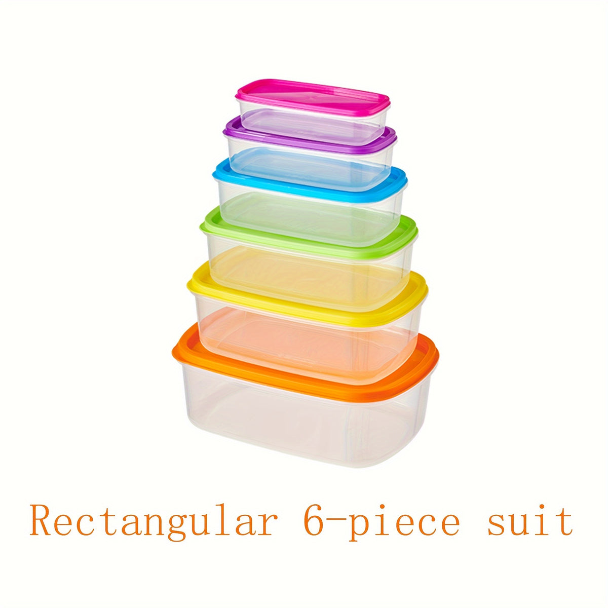 Fresh-keeping Box 4/5/6pcs Set with Lid Food Storage Container